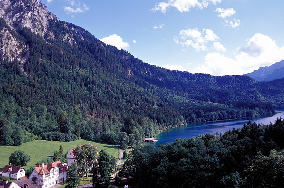 Mountains near Hohenschwangau Castle in Bavaria, Germany